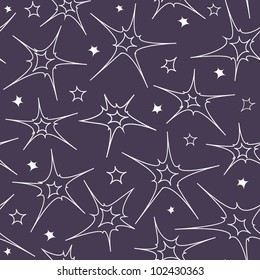 Stars background. Seamless vector pattern