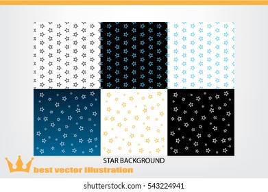 Stars background vector illustration eps10. Isolated badge for website or app - stock infographics