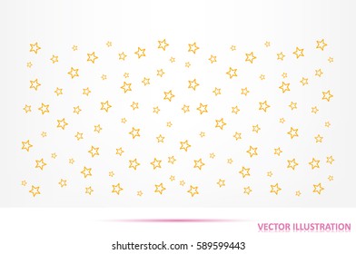 Stars background vector illustration eps10. Isolated badge for website or app - stock infographics