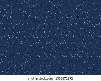 Stars background vector. Night sky seamless pattern. Abstract cosmos space.
