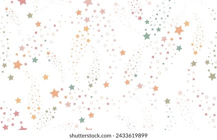 
Stars banner design with white background