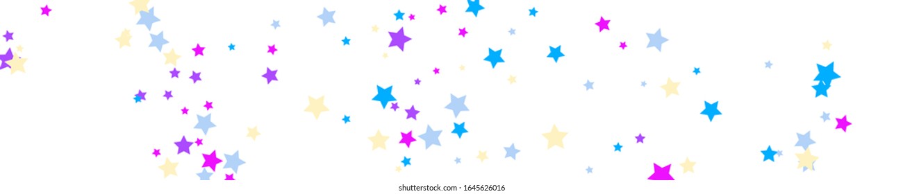 Stars Banner. Pink Texture Festive. Purple Confetti Cosmos. Starry Symbol. Summer Background. Christmas Sky. Sparkling Anniversary. Celebration Symbol. 
