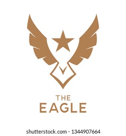 Stars Bird Eagle icon,modern template logo design inspiration