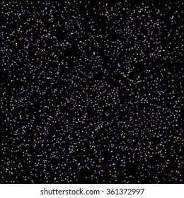 Stars in black space. Vector illustration