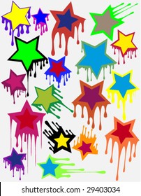Stars - blots, an abstract background