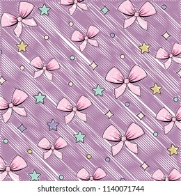 stars and bows pattern