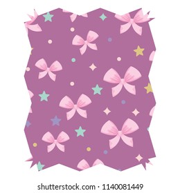 stars and bows pattern