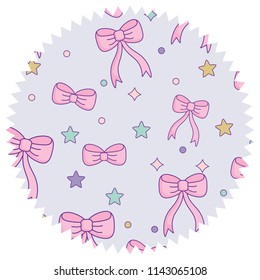 stars and bows pattern