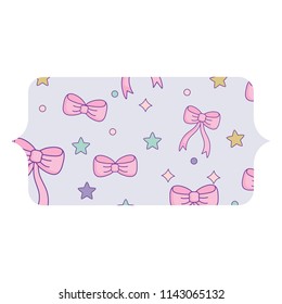 stars and bows pattern
