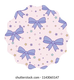 stars and bows pattern