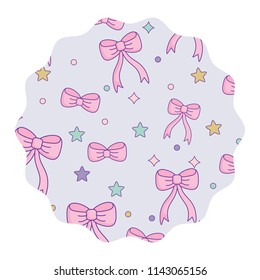 stars and bows pattern