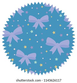 stars and bows pattern