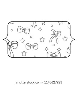 stars and bows pattern