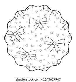 stars and bows pattern