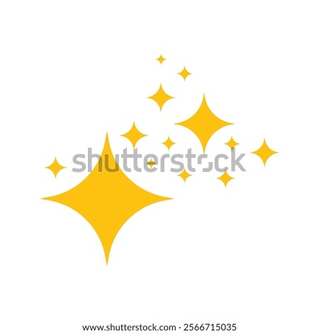 stars of briliance yelow vector