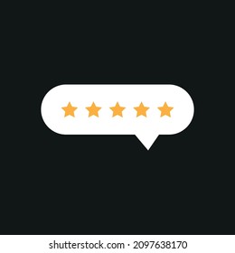 Stars bubble icon. Vector illustration