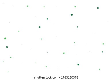 Tarjeta de estrellas. Espacio de Confetti. Pequeña Pancarta De Starry. Tarjeta de textura. Símbolo esparcido. Diseño de celebración. Espacio de brillo. Caer Cosmos. Regalo universal.