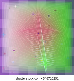stars at charming overlap, dominant stroke among shape