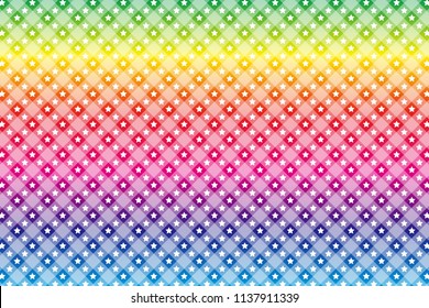 Stars and check pattern