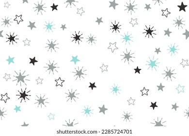 Stars childish vector seamless pattern graphic design. Baby shower gift wrapping pattern. Cute stars seamless ornament for New Year wallpaper, fabric or package design. Shining star sparkles.