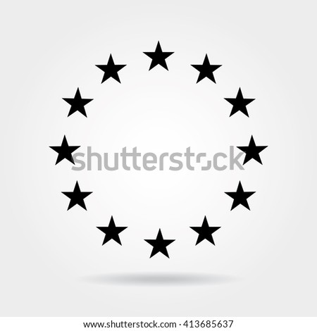 Stars Circle Stock Vector (Royalty Free) 413685637 - Shutterstock