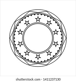 Estrellas En Diseño Círculo Vector Ilustración De Arte