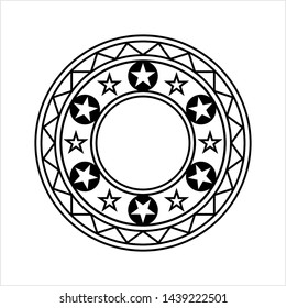 Estrellas En Diseño Círculo Vector Ilustración De Arte