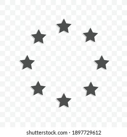 Icono de forma circular ilustración vectorial símbolo de signo aislado - estilo blanco y negro en fondo transparente.