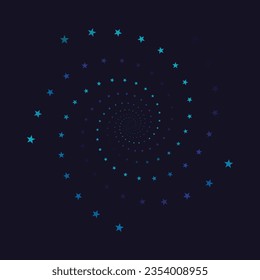 Stars in circle graphic design for celebration. Vector illustration