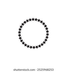 Stars circle icon design. Stars circle icon in trendy flat style design. Vector illustration.