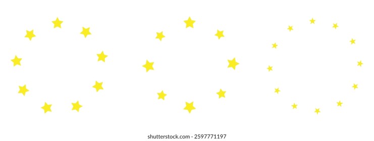 Stars circle icon design. Stars circle icon in trendy flat style design. Vector illustration. eps 888
