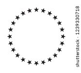 Stars in circle icon vector illustration graphic design