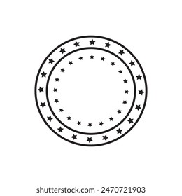 Stars in circle icon vector illustration graphic design eps 10