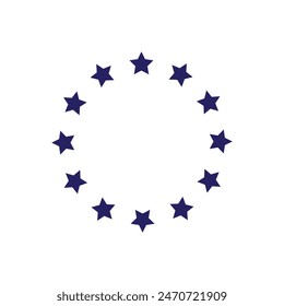 Stars in circle icon vector illustration graphic design eps 10