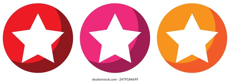 Stars in circle icon vector illustration graphic design.  Stars in circle symbol vector sign isolated on white background. Simple logo vector illustration for graphic and web design.