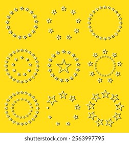 Stars in circle icon vector illustration graphic design