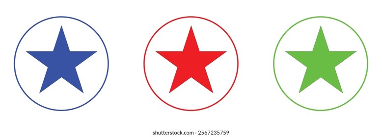 Stars in circle icon vector illustration graphic design .