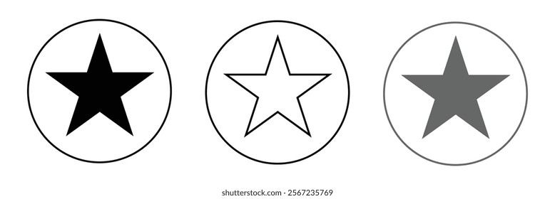 Stars in circle icon vector illustration graphic design .