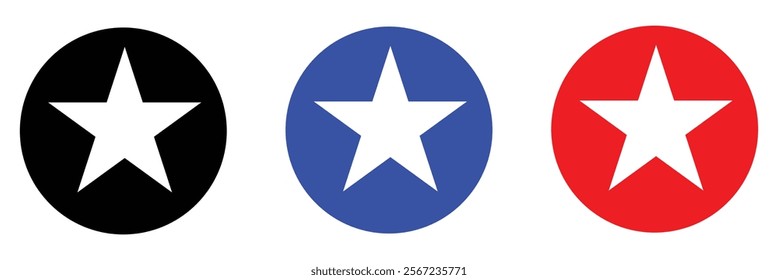 Stars in circle icon vector illustration graphic design .