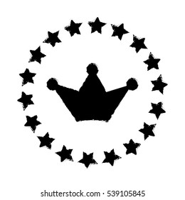Stars in circle icon vector illustration graphic design