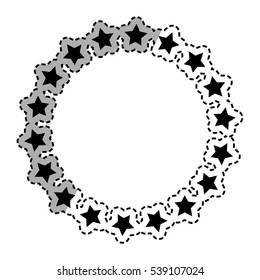 Stars in circle icon vector illustration graphic design