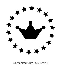 Stars in circle icon vector illustration graphic design