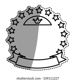 Stars in circle icon vector illustration graphic design