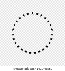 Stars In circle icon. Vector sign