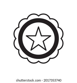 Stars in circle icons symbol vector elements for infographic web