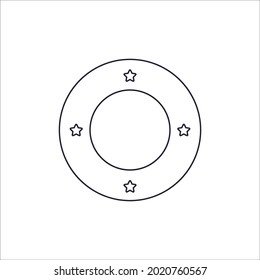 Stars in circle  icons symbol vector elements for infographic web