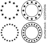 Stars In Circle Vector Illustration