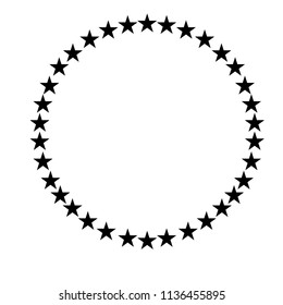 Stars In Circle Vector Illustration