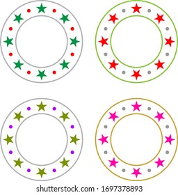 Stars In Circle Vector Illustration