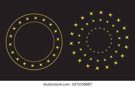 Stars In Circle Vector Illustration